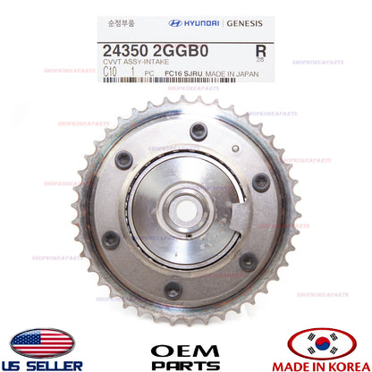 GENUINE INTAKE Camshaft Gear CVVT ⭐OEM⭐ HYUNDAI KIA 2.0L+2.4L *See compatibility