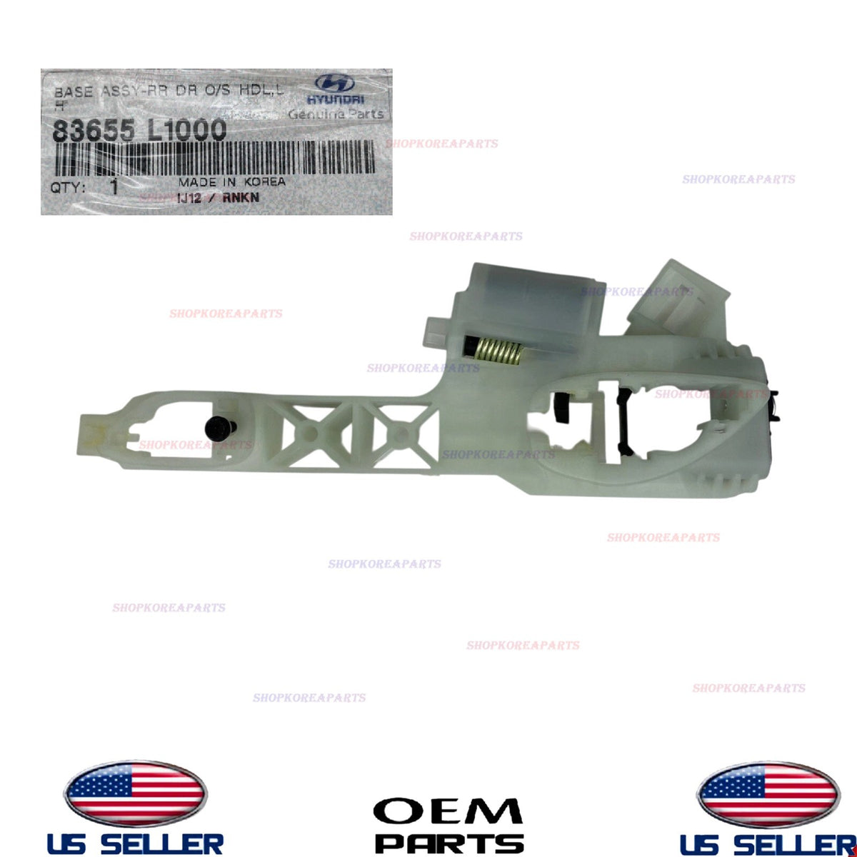 GENUINE Rear Door Exterior Handle Base LEFT Driver Side 2020-2025 Hyundai Sonata