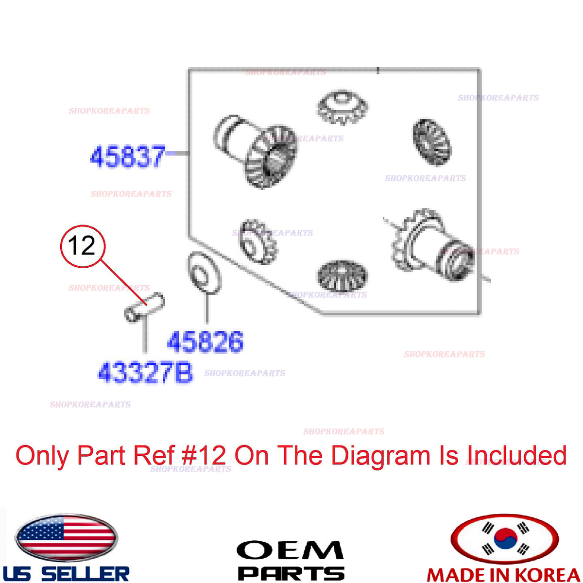 GENUINE Differential Short Shaft ⭐OEM⭐ Hyundai Kia 45836-3B400