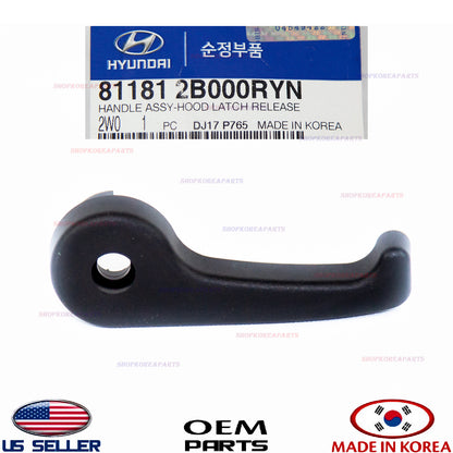 GENUINE OEM Hood Latch Release Handle Lever 2007–2019 Hyundai Kia Various Models