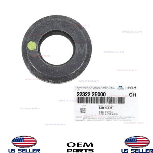 1pcs GENUINE Engine Cylinder Head Bolt Washer 2012-2025 Hyundai Kia 22322-2E000