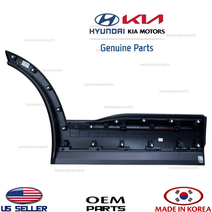 GENUINE Rear Door Lower Molding LEFT Driver Side DARK Chrome 2019-2023 Santa Fe