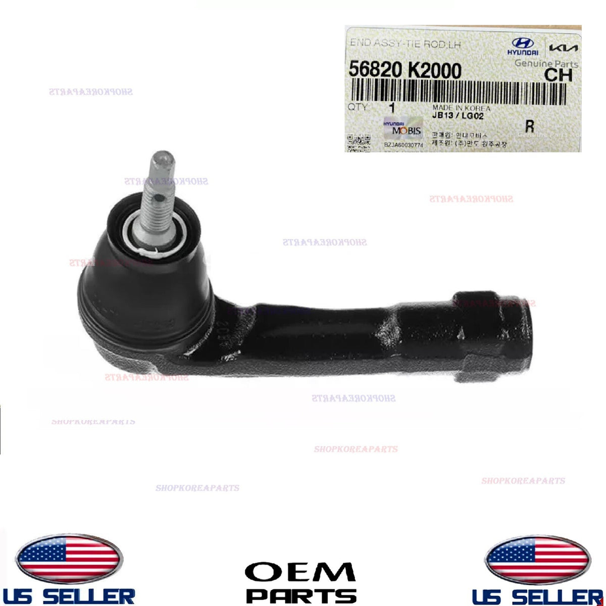 GENUINE OEM Left Driver Side Outer Tie Rod End 2020-2026 Hyundai Venue