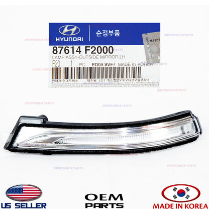 GENUINE OEM Left Mirror Signal Repeater Lamp 2017–2018 Elantra Sedan 87614-F2000