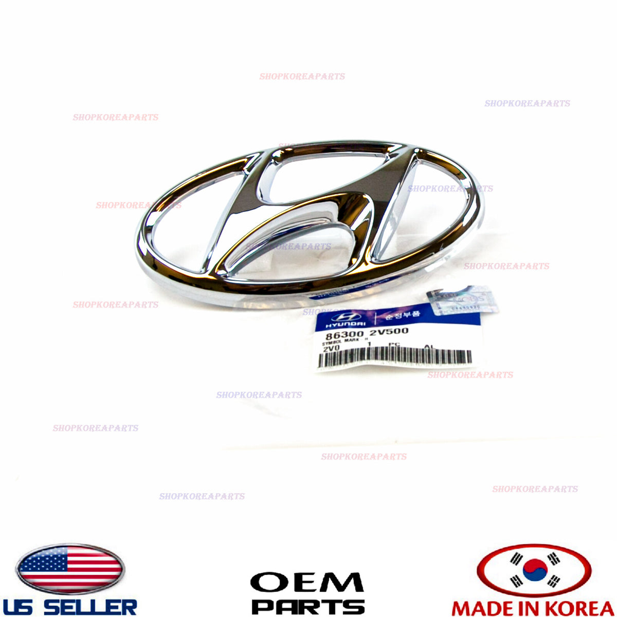 OEM GENUINE Front Grille Emblem VELOSTER TURBO 2012-17 Hyundai H Mark Nameplate