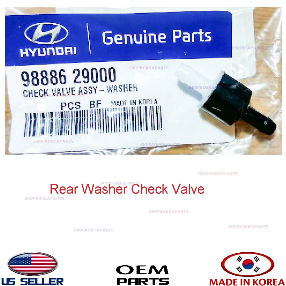 GENUINE Rear Washer Check Valve ⭐OEM⭐ HYUNDAI KIA *See compatibility 9888629000