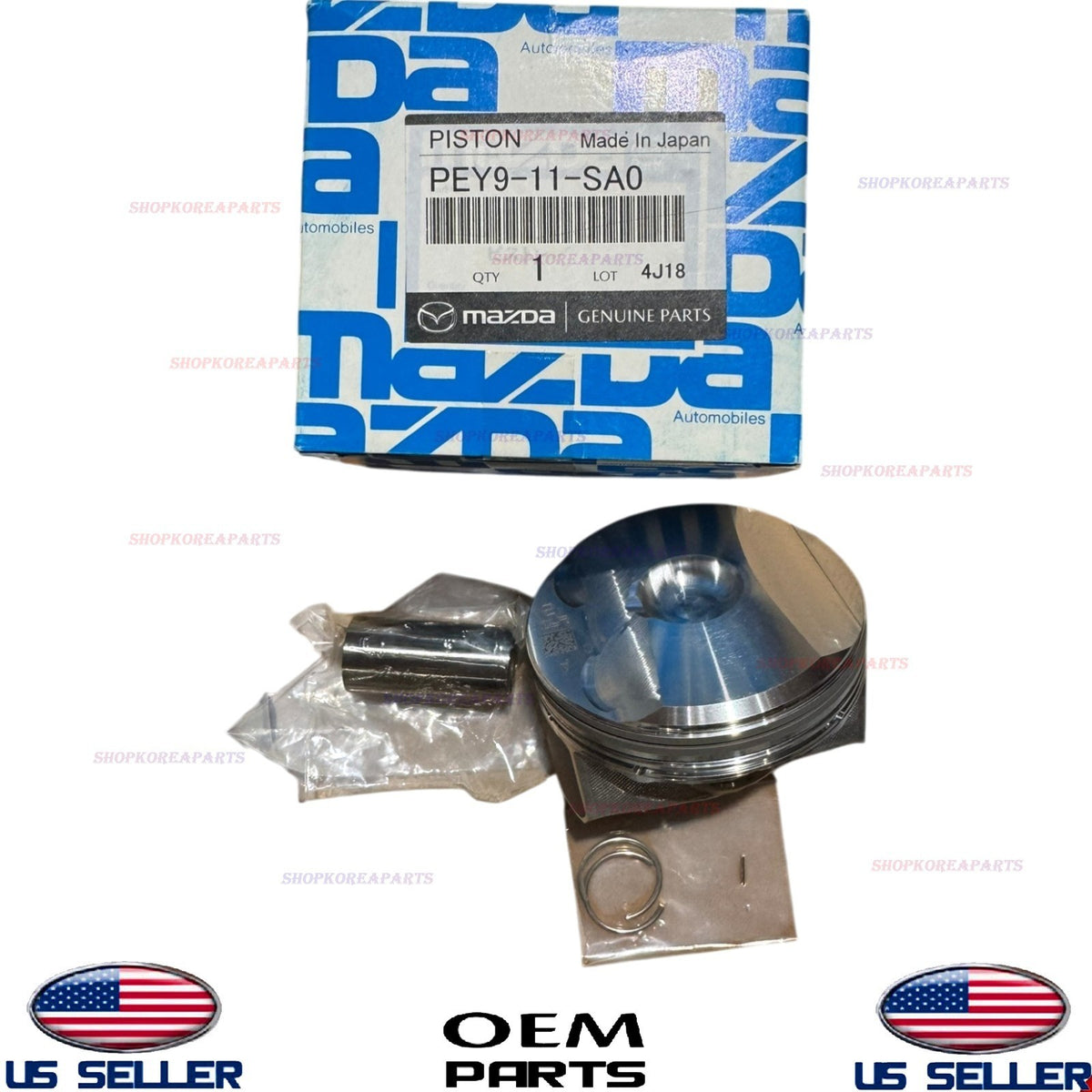GENUINE OEM Engine Piston 2019-2022 Mazda 3 CX-3 2.0L PEY9-11-SA0