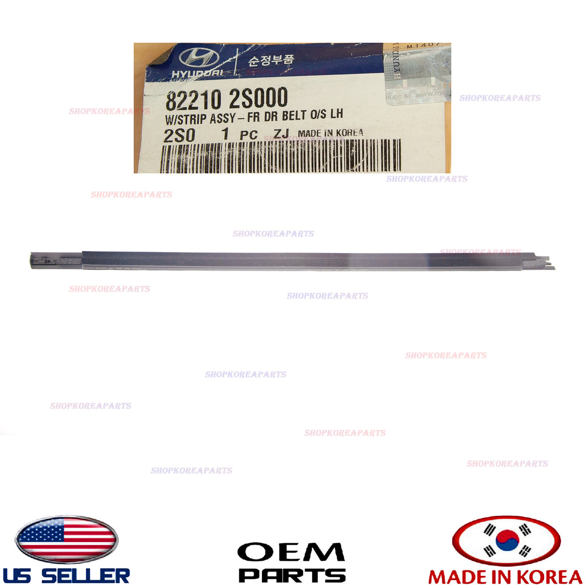 GENUINE Outside Weatherstrip Front Door LEFT Driver Side ⭐OEM⭐ TUCSON 2010-2015