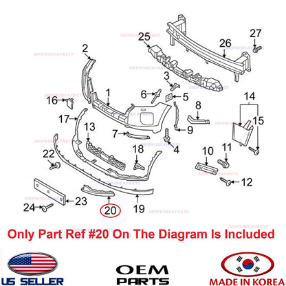 GENUINE OEM Front Bumper Skid Plate Left Driver Side 2020–2022 Hyundai Palisade
