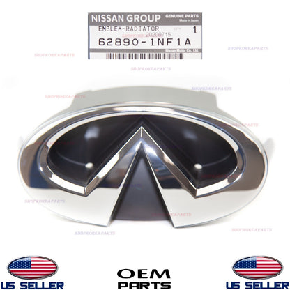 GENUINE Front Grille Emblem Logo ⭐OEM⭐ INFINITI G37 G25 sedan Q40 62890-1NF1A