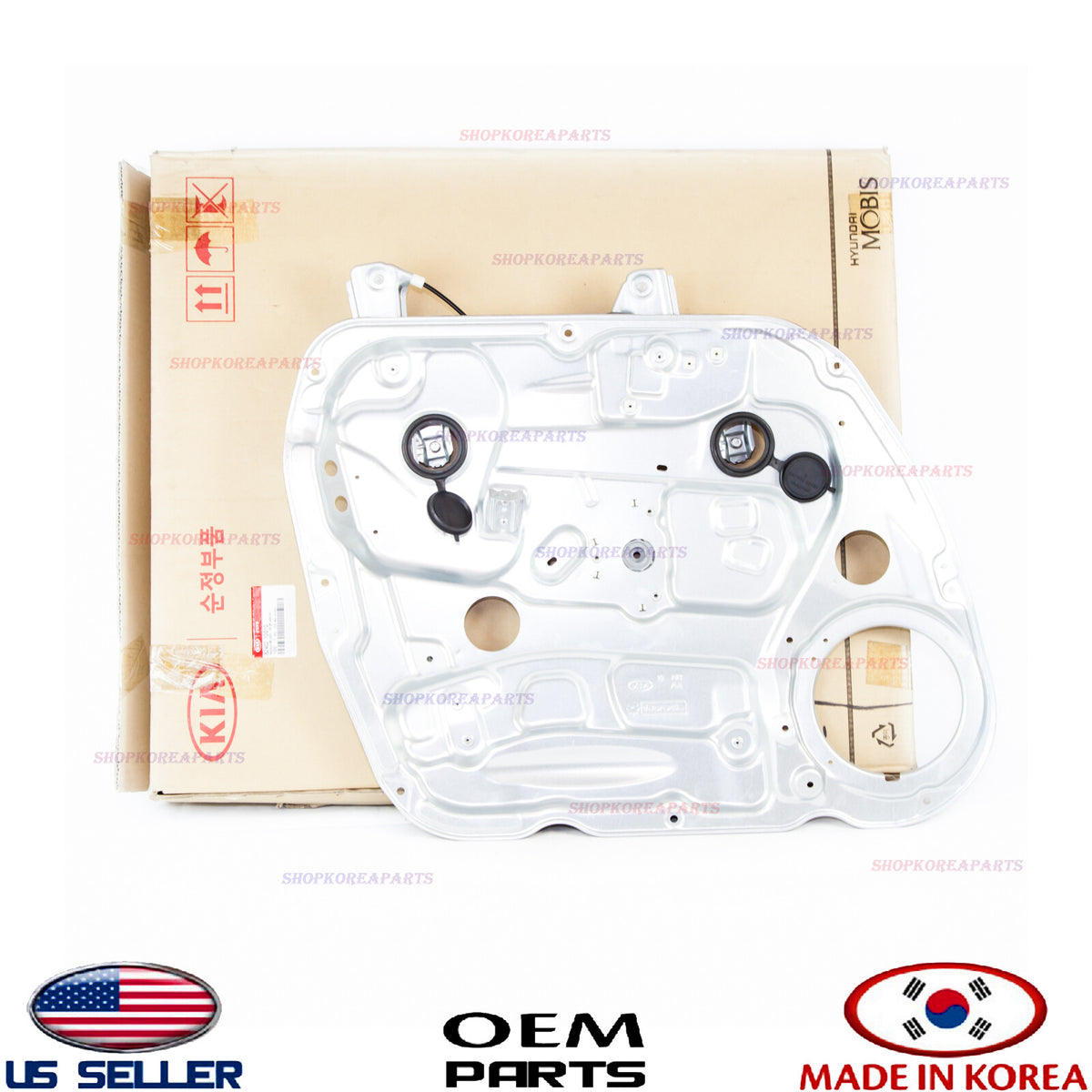 WINDOW REGULATOR DOOR ASSY FRONT RIGHT GENUINE! KIA RONDO 2007-2010 824021D010