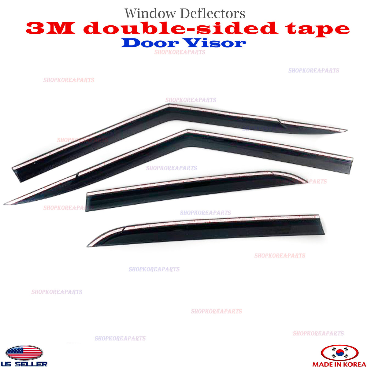 Door Visor Vent Shade Rain Window Guard 4pcs for 2021-2026 Chevrolet Trailblazer
