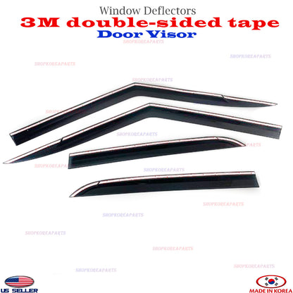 Door Visor Vent Shade Rain Window Guard 4pcs for 2021-2026 Chevrolet Trailblazer