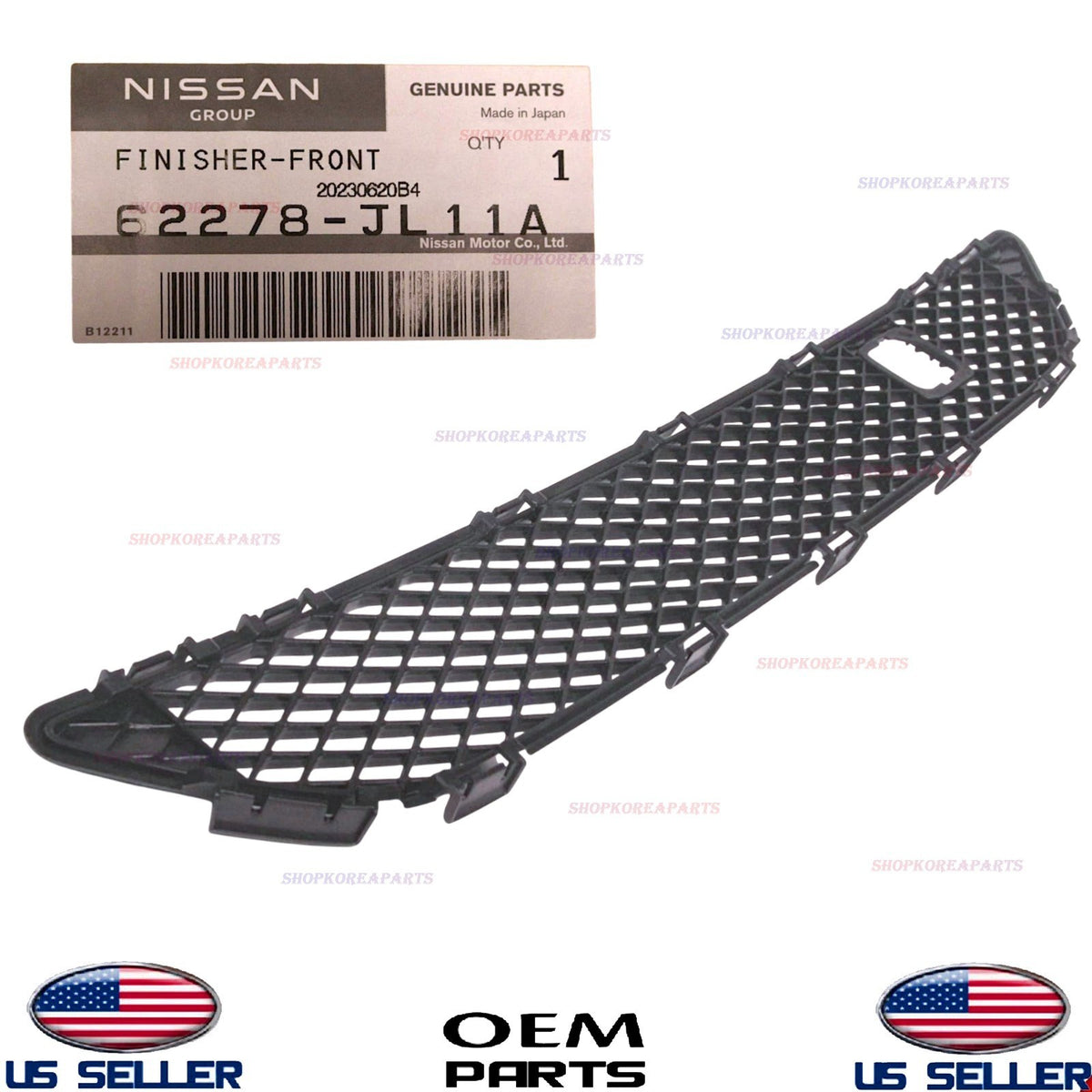 GENUINE Front Bumper Finisher Panel OEM Infiniti G37 2008-2013 Q60 2014-2015