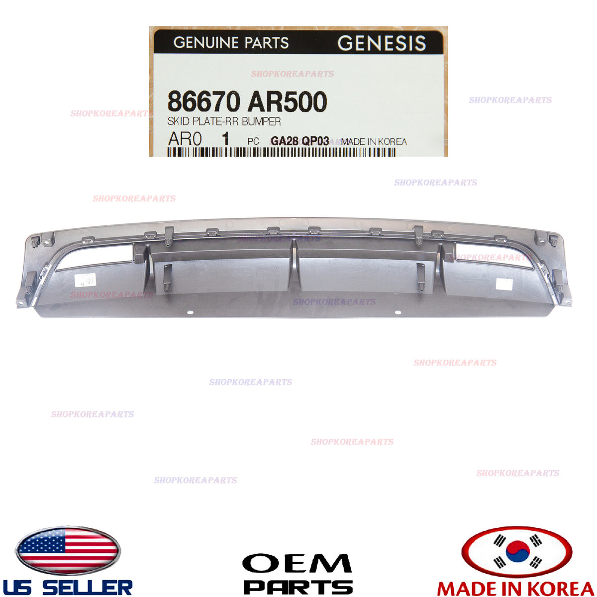 GENUINE OEM Rear Bumper Skid Plate Panel Lower 2022-2025 GV70 Sport 86670AR500