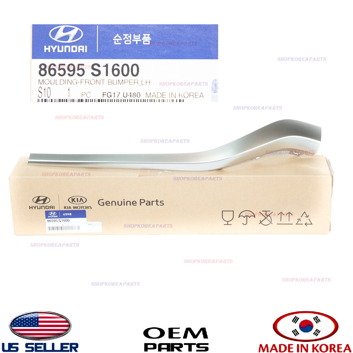 GENUINE Front Bumper Center Moulding LEFT Driver Side OEM Santa Fe 2021-2023