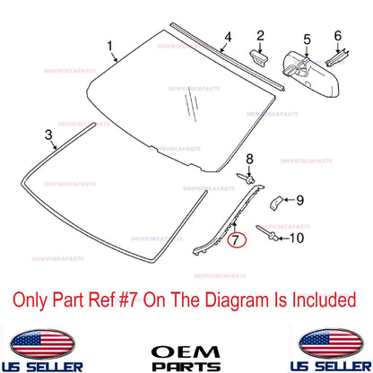 GENUINE Windshield Pillar Outer Molding RIGHT Passenger Side OEM ISF IS250 IS350