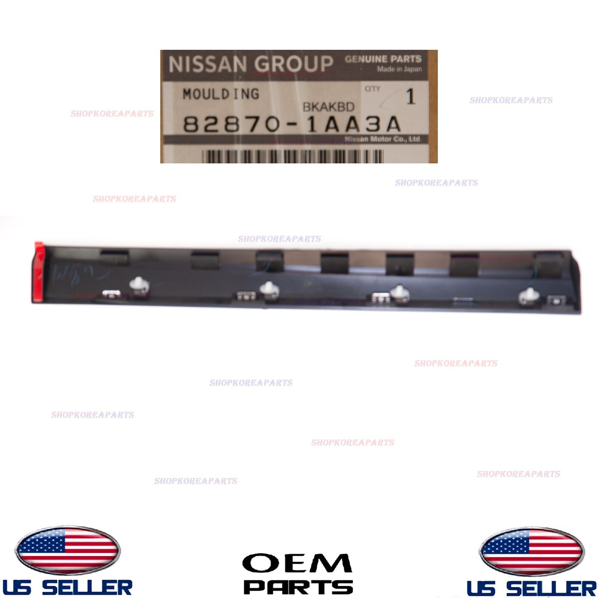 GENUINE Rear Door Moulding Lower RIGHT Passenger Side OEM NISSAN MURANO 2009-14