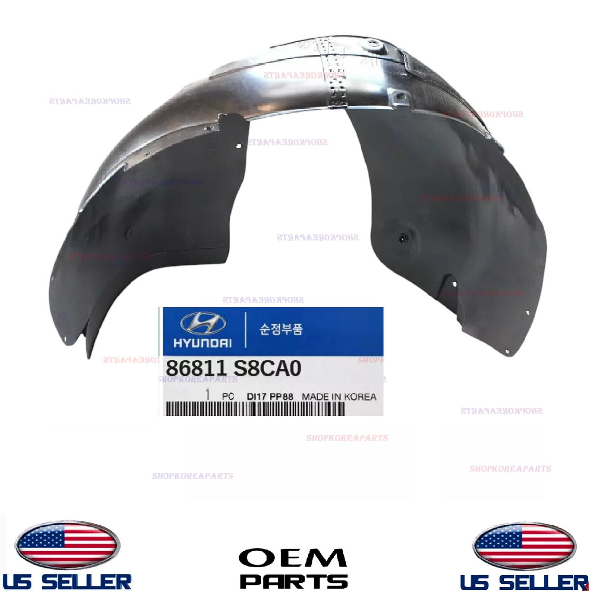 GENUINE OEM Front Left Driver Side Fender Liner 2023-2025 Hyundai Palisade