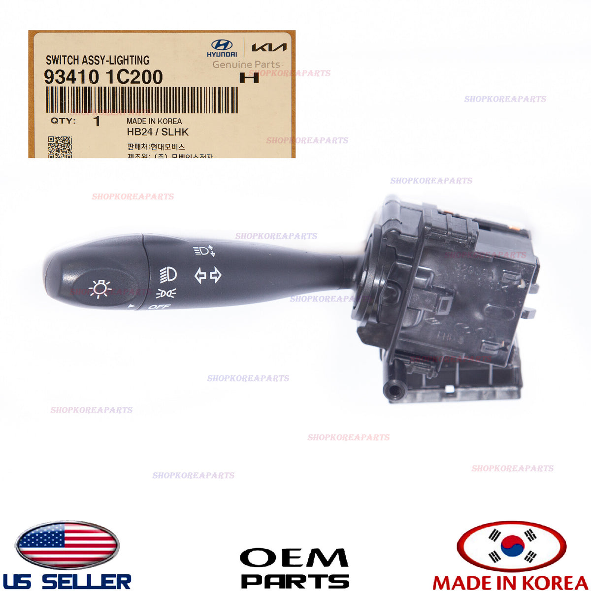 GENUINE Turn Signal & Headlight Arm Switch ⭐OEM⭐ Hyundai Getz 93410-1C200