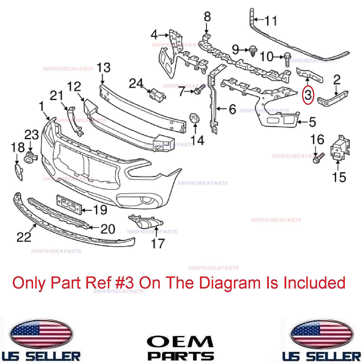 GENUINE Front Bumper Bracket Retainer RIGHT ⭐OEM⭐ Infiniti JX35 QX60 2014-2020