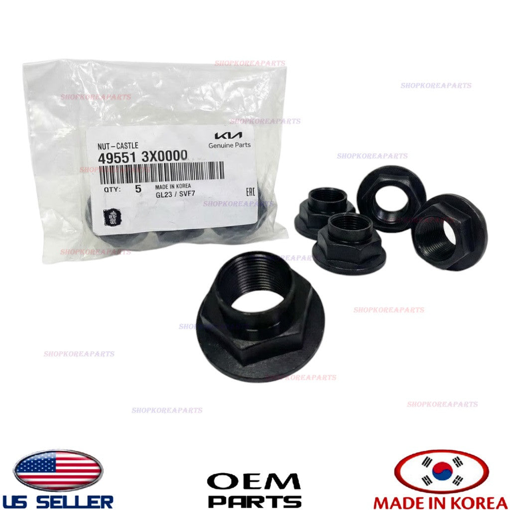 1 pcs GENUINE OEM Drive Axle - Axle Nut 2011–2026 Hyundai Kia 49551-3X000
