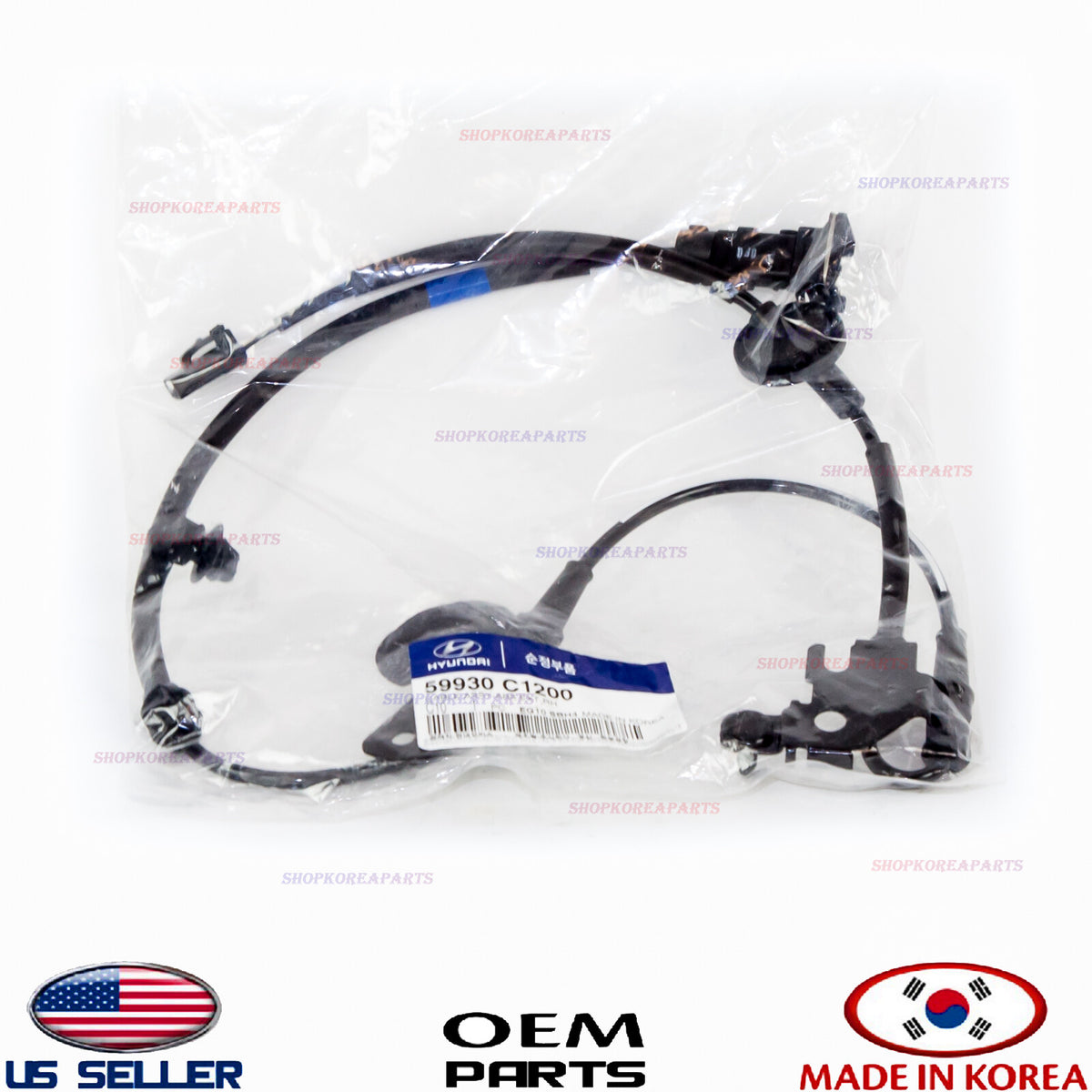 CABLE ONLY for SENSOR ABS REAR RIGHT GENUINE SONATA with EPB 17-19 59930C1200