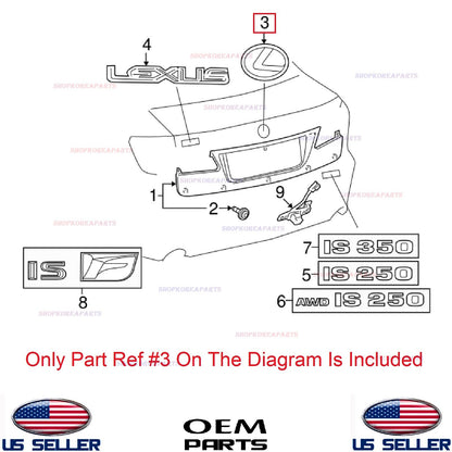 GENUINE Rear Emblem Logo Symbol ⭐OEM⭐ Lexus *See Compatibility 90975-02079