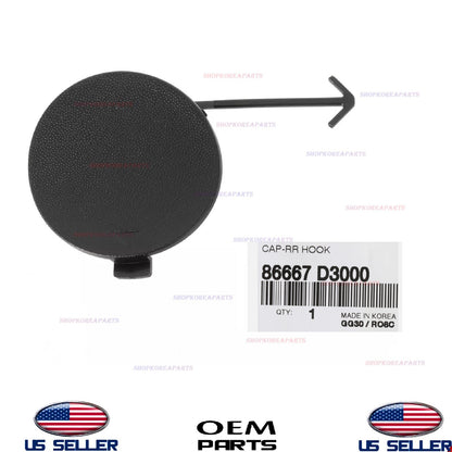 GENUINE OEM Rear Tow Hook Cap 2016-2018 Hyundai Tucson 86667-D3000
