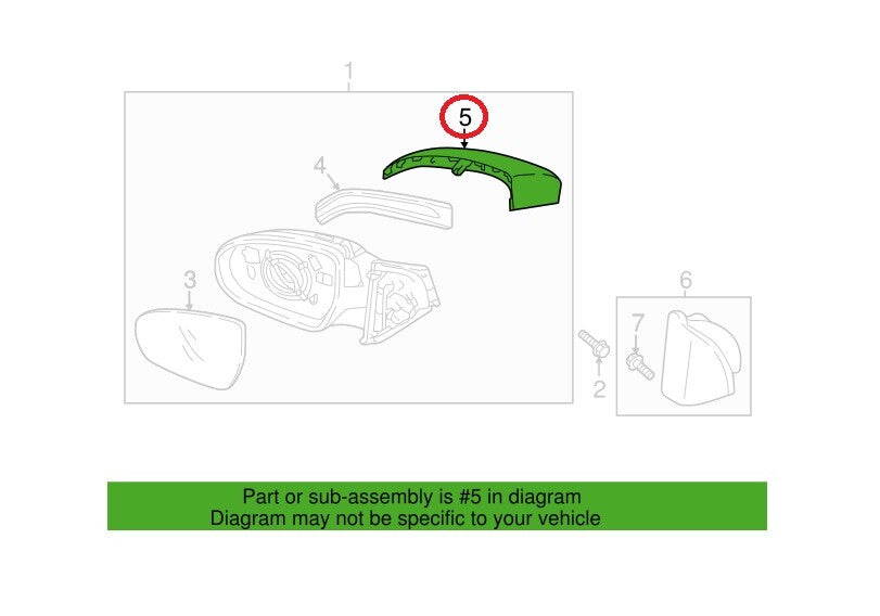 GENUINE BLACK Cover Passenger Side Mirror OEM TUCSON With Signal Lamp 2016-2021