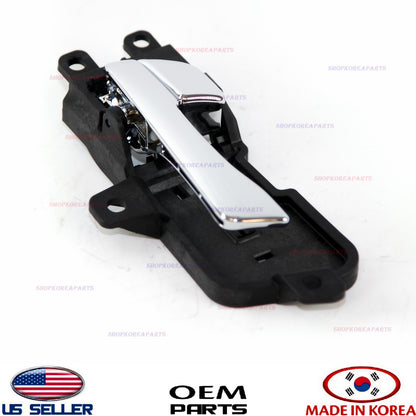 GENUINE Inside FRONT or REAR Door Handle Driver Side Chrome OEM SONATA 2011-2014