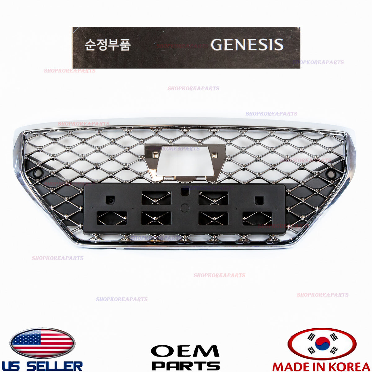 OEM GENUINE Front Radiator Grille OEM Genesis G70 2019-2021 with Parking Hole