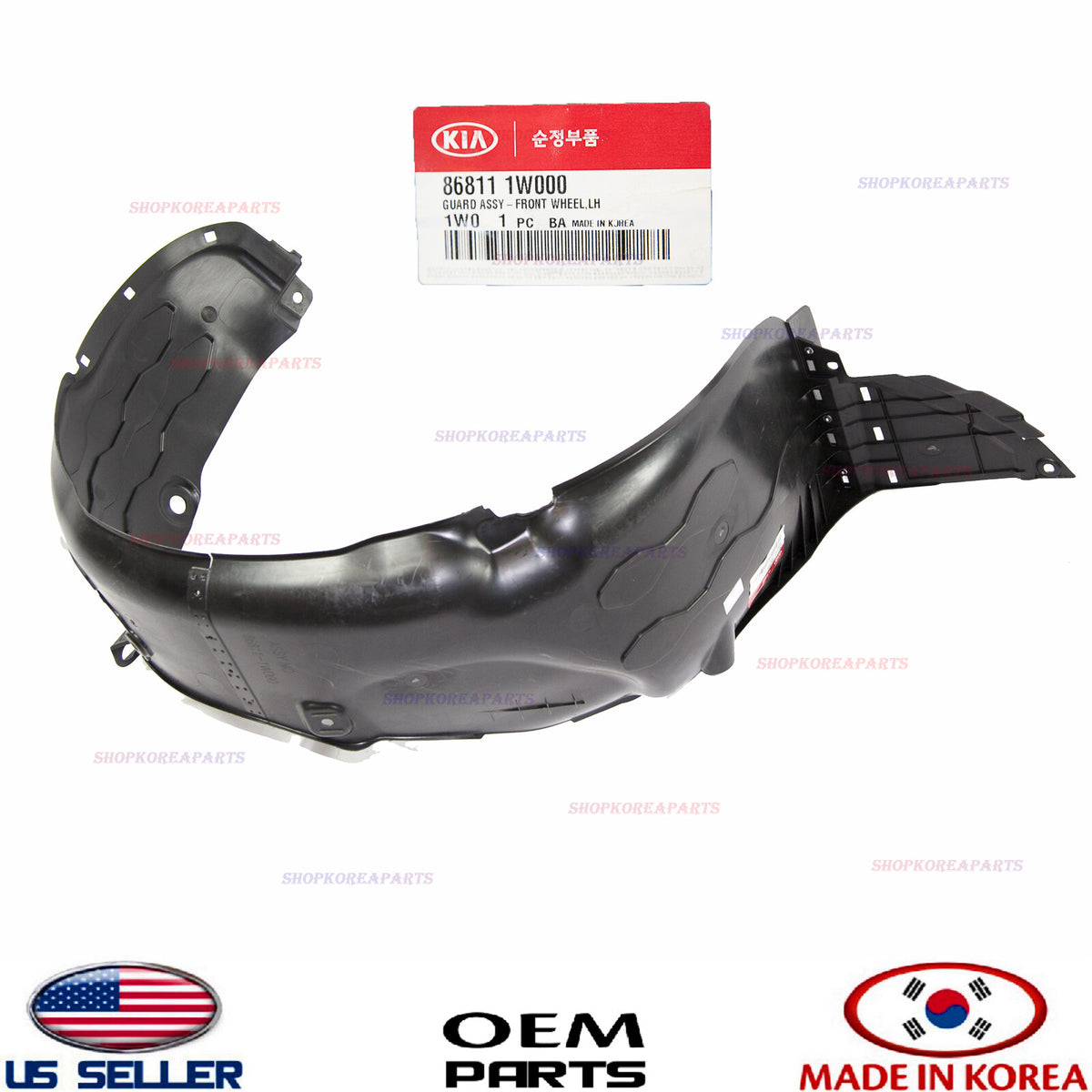 GENUINE Fender Liner Front LEFT Driver Side ⭐OEM⭐ KIA RIO 2012-2015 868111W000