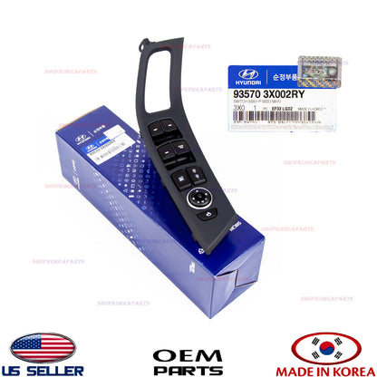 GENUINE Main Front Left Power Window Switch *AUTO Button OEM Elantra 2014-2016