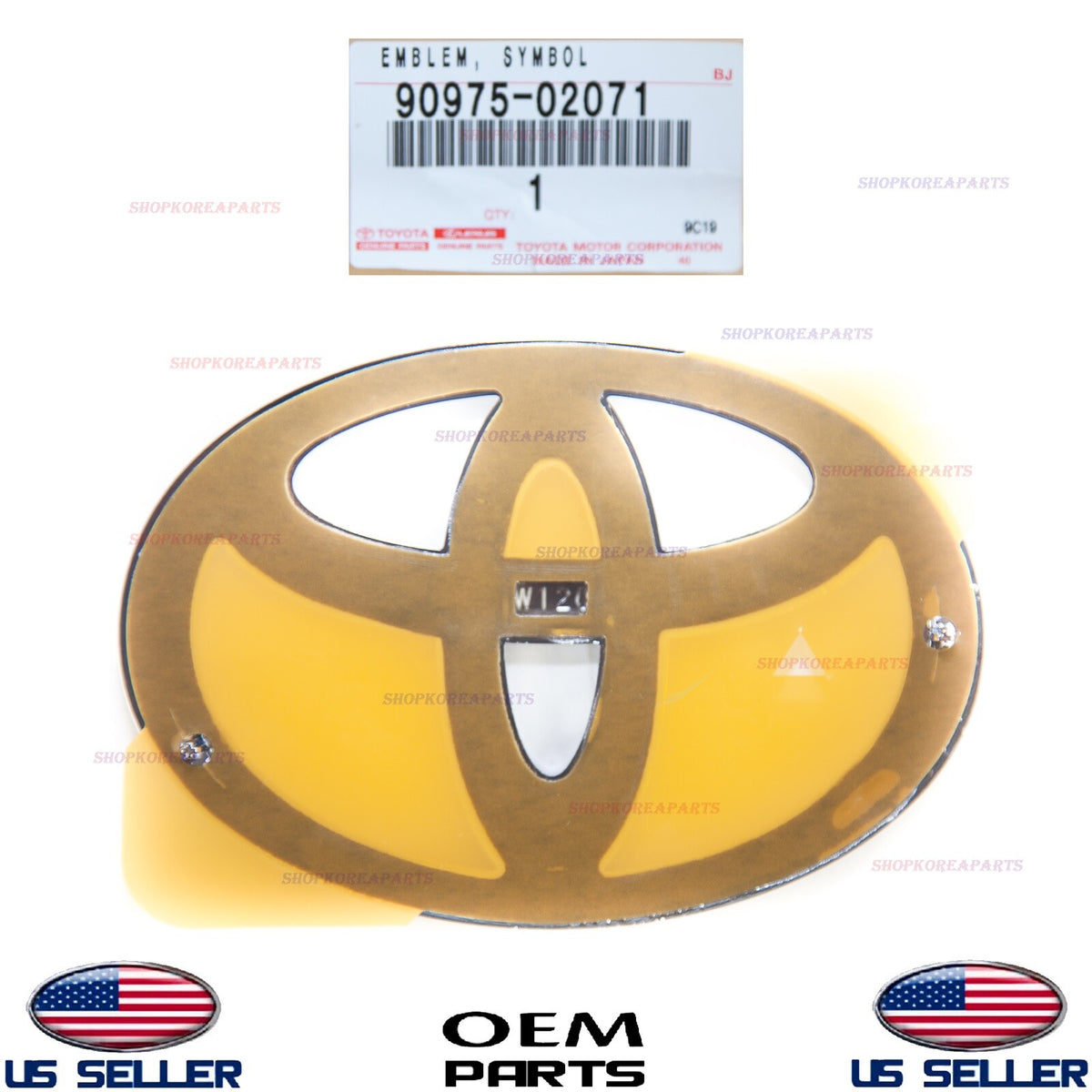 GENUINE Trunk Lid Emblem Logo Symbol ⭐OEM⭐ TOYOTA *See compatibility 90975-02071
