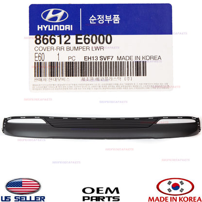 GENUINE Rear Bumper Lower Cover OEM Hyundai Sonata HYBRID 2016-2017 86612E6000