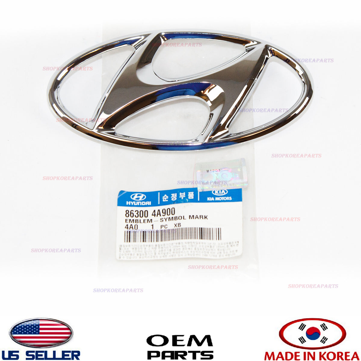 GENUINE Front Grille Emblem Logo *H* ⭐OEM⭐ Santa Fe 2010-2012 Sonata 2011-2012