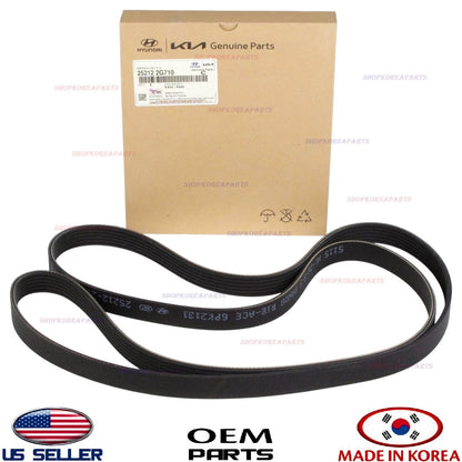 GENUINE OEM Serpentine Fan Drive Belt 2.0L 2.4L Hyundai Kia 25212-2G710