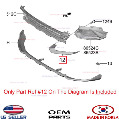 GENUINE Front Bumper Molding RIGHT Passenger ⭐OEM⭐ Kia Sportage Hybrid 2023-2025