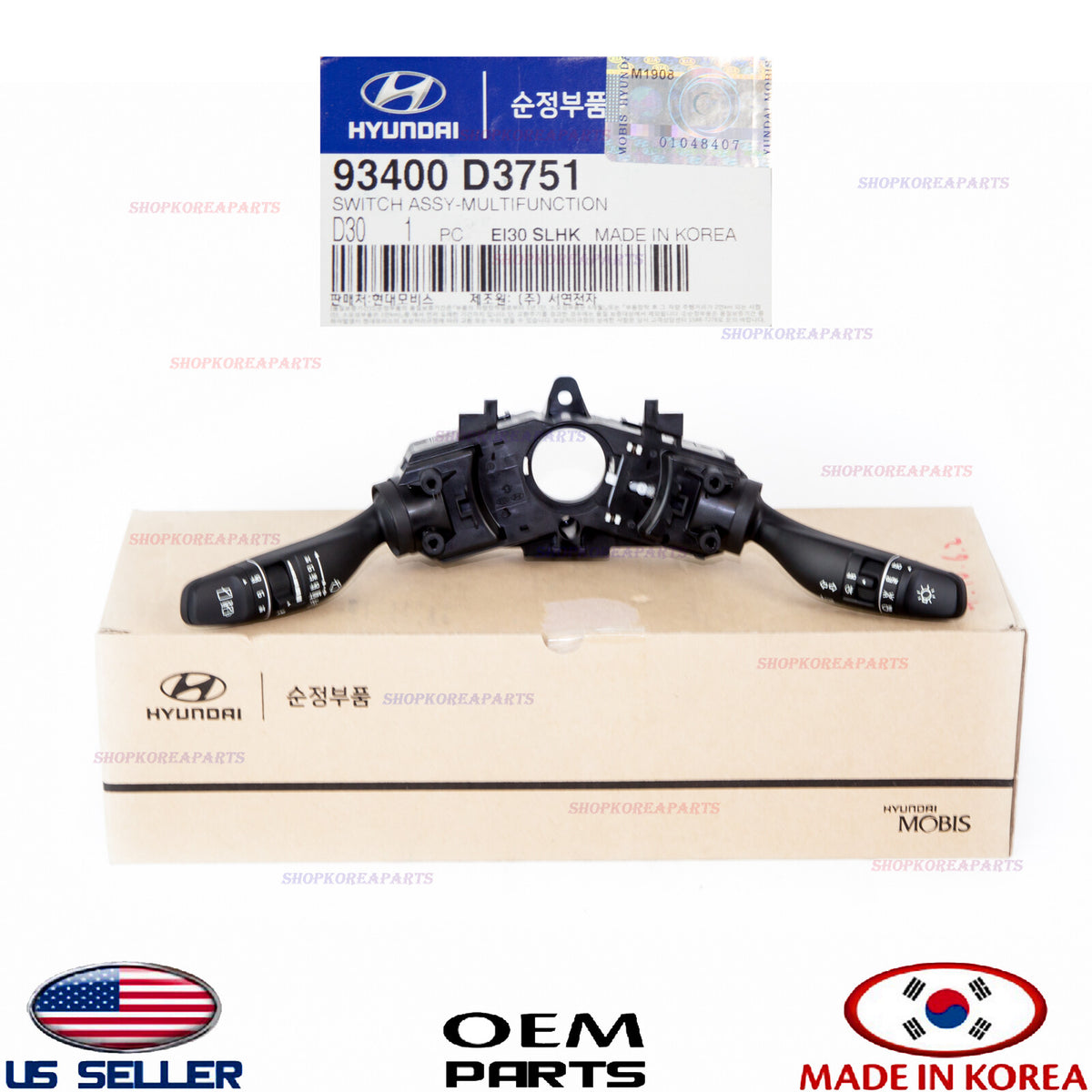 GENUINE Combo Switch Multifunction OEM Hyundai Tucson 2016-2018 93401D3751
