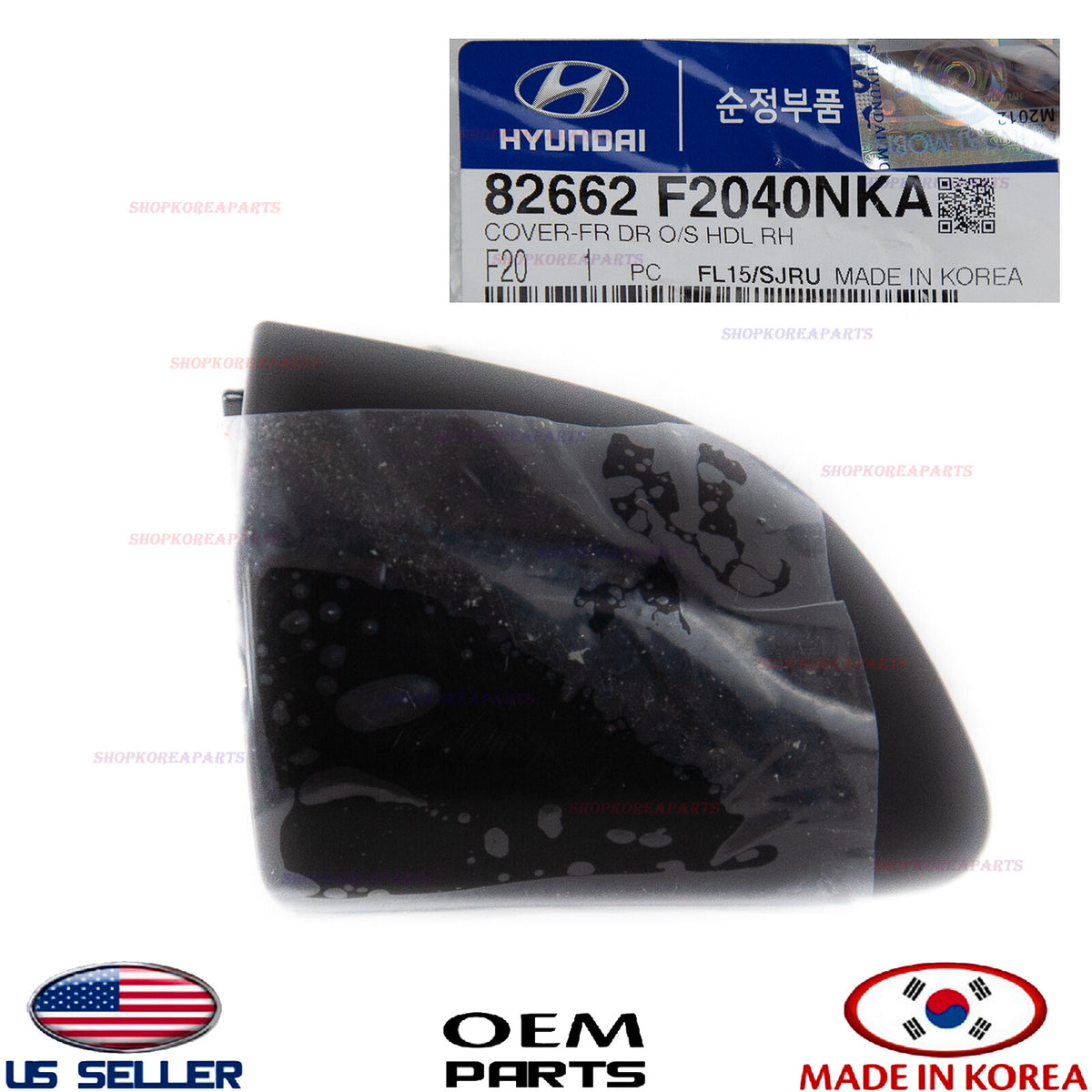 GENUINE BLACK Cover Handle Front Rear Door Outside Rassenger Side Elantra 17-20