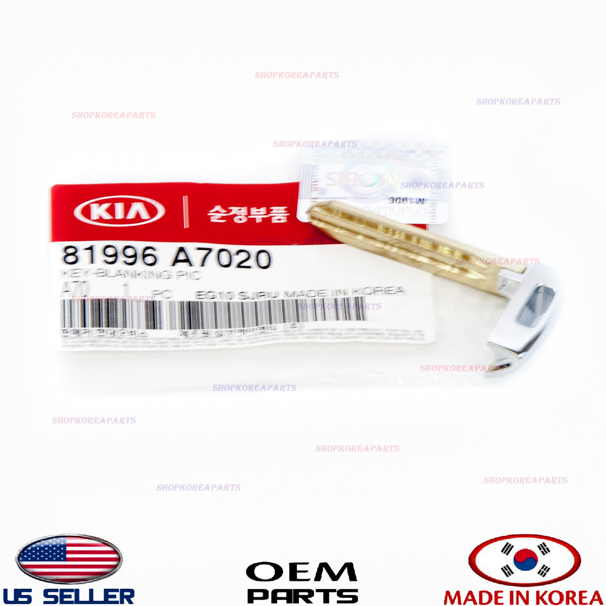 GENUINE Key Blank Uncut Insert Key Blade ⭐OEM⭐ Kia Forte 2014-2018 81996A7020