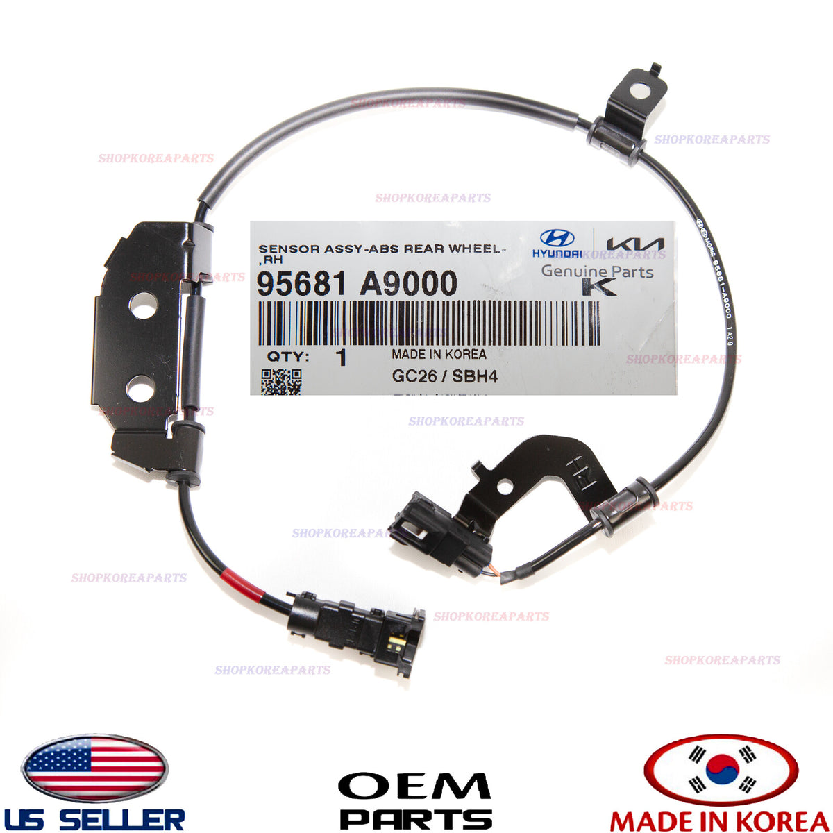 GENUINE ABS Wheel Speed Sensor Cable Rear RIGHT Passenger Side OEM SEDONA 15-21