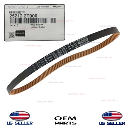 GENUINE OEM Serpentine Belt 2021-2026 Hyundai Kia 2.5L Turbo 25212-2T000