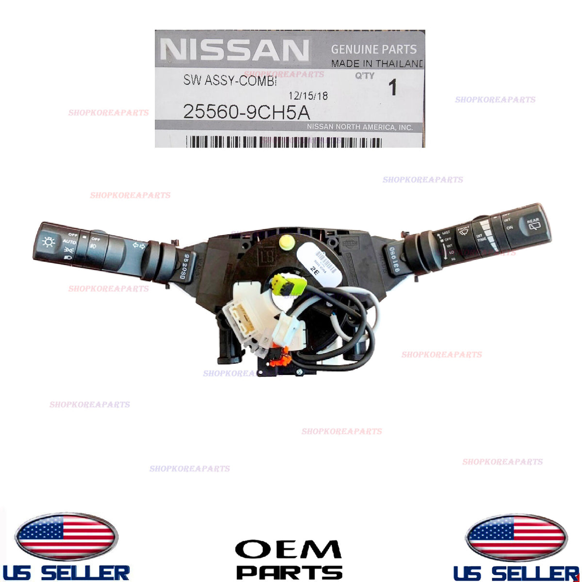 GENUINE OEM Steering Column Combination Multifunction Switch 2007–12 Pathfinder