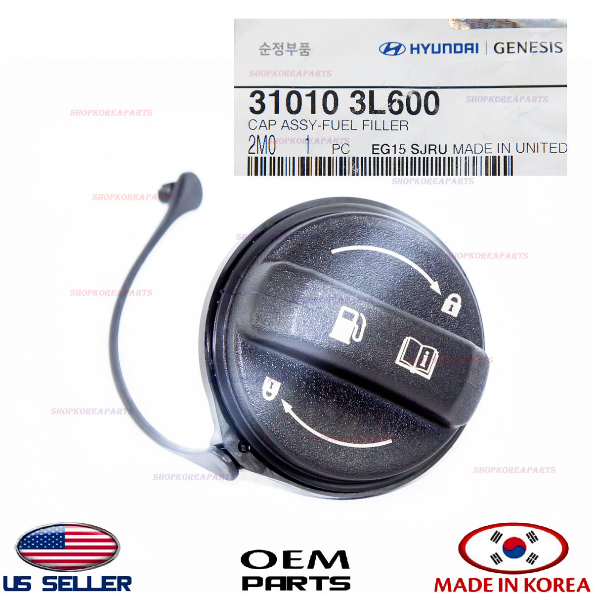 FUEL FILLER CAP 【GENUINE OEM】 FOR VARIOUS HYUNDAI & KIA 2006-2026 310103L600