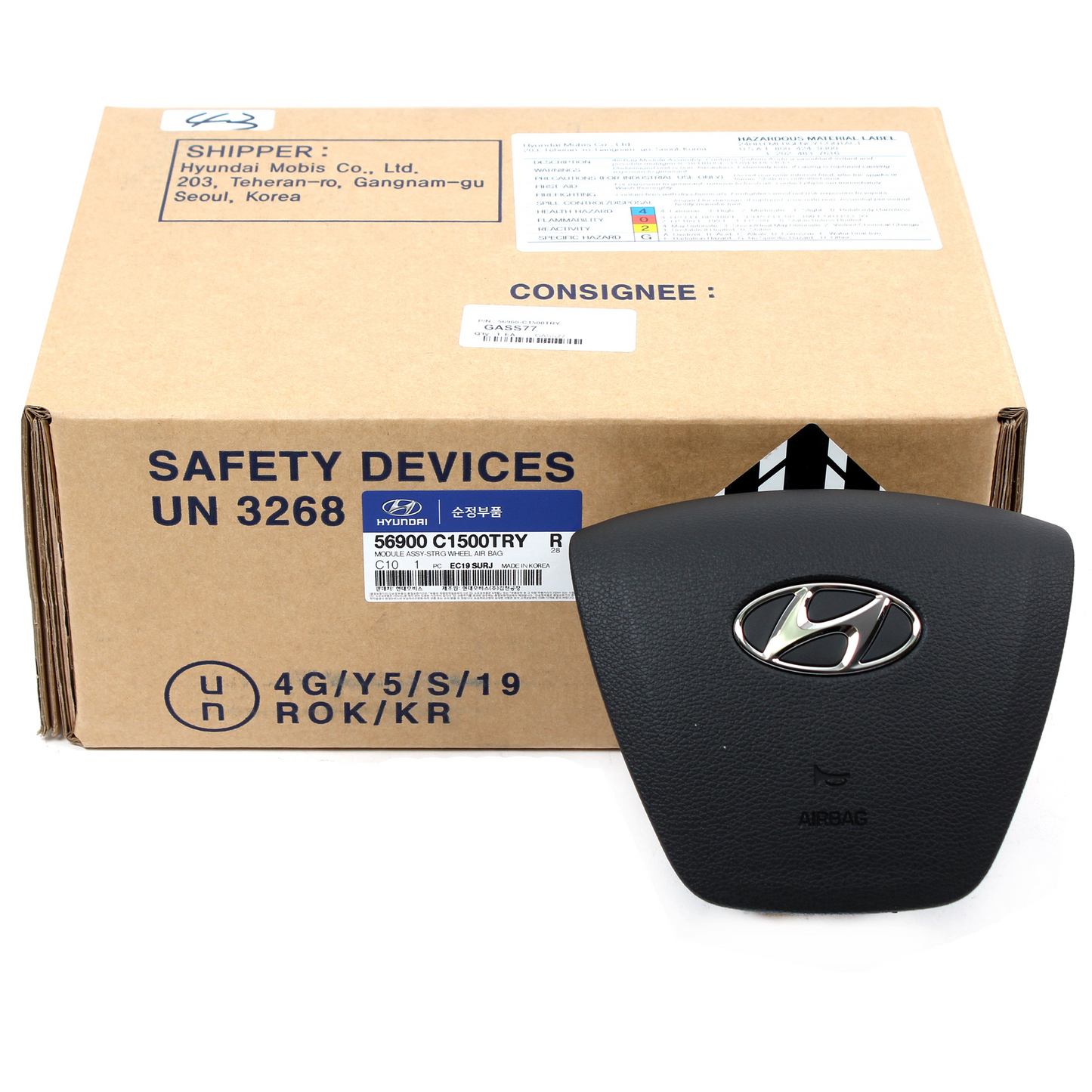 Genuine OEM Driver Steering Wheel Airbag for 2015–2017 Hyundai Sonata 56900C2000TRY